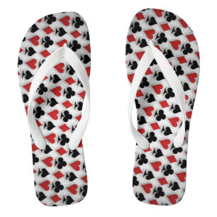 Adult, Wide Strap Flip Flops/Cards Jandals