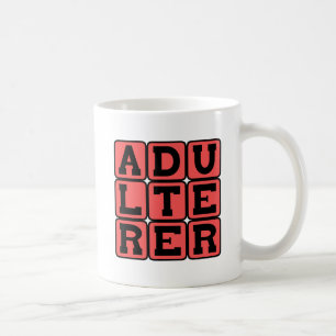 Adulterer, Scarlet Letter Coffee Mug