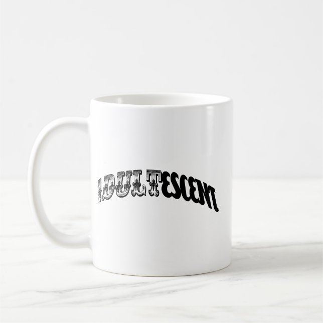 adultescent coffee mug (Left)