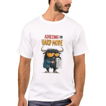 Adulting On Hard Mode Funny Yak Checklist Gift