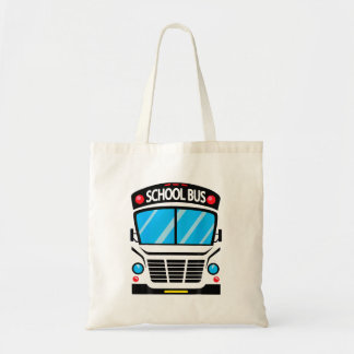 Adults And Kids School Bus Tote Bag