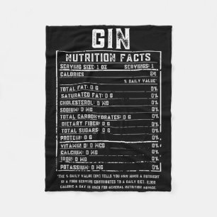 Adults Funny Nutrition Facts Matching Group Merch Fleece Blanket