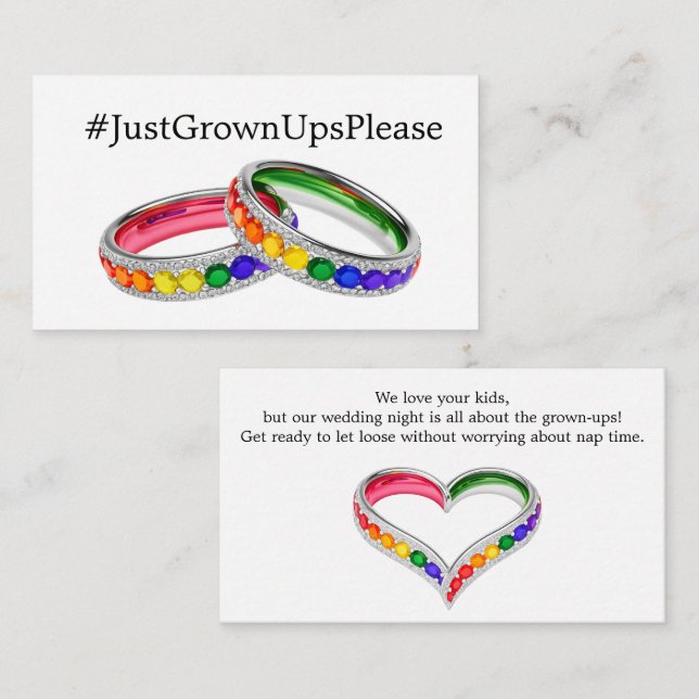 🌈 Adults Only LGBTQ+  🌈 Intertwined in Pride Enclosure Card (Front/Back)