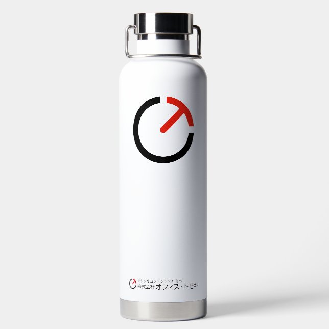 ADV-C Powered by Office TOMOKI Inc Water Bottle (Back)