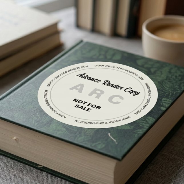 Advance Reader Copy ARC Not for Sale Round Book  Classic Round Sticker (Creator Uploaded)
