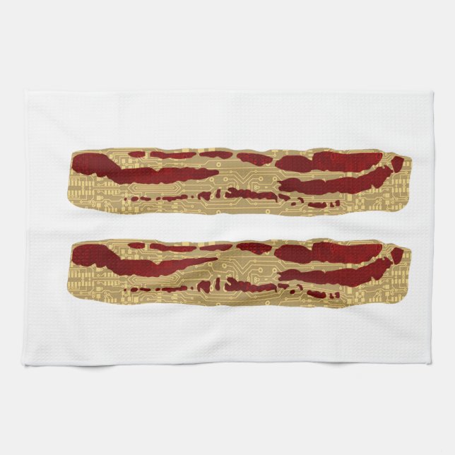 Advanced Bacon Technology Tea Towel (Horizontal)