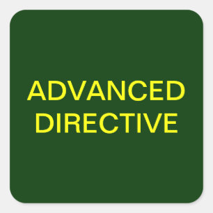 Advanced Directive Medical Chart Labels