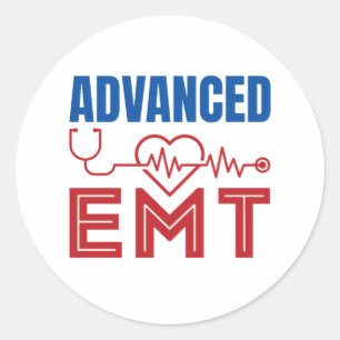 Advanced EMT Emergency Medical Technician Classic Round Sticker