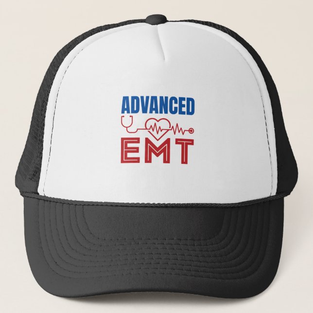 Advanced EMT Emergency Medical Technician Trucker Hat (Front)