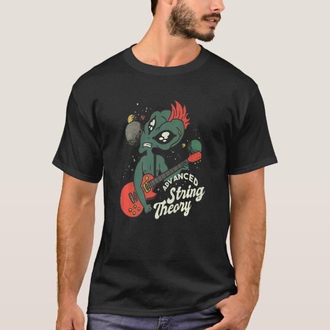 Advanced String Theory Guitarist Ufo Alien Abducti T-Shirt (Front)
