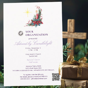 Advent by Candlelight Women Ministry P Christmas Invitation