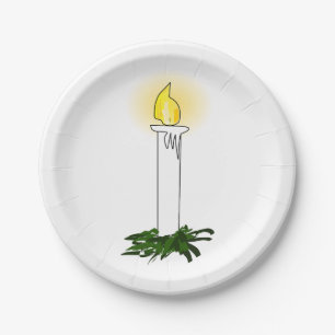 Advent Candle Paper Plate