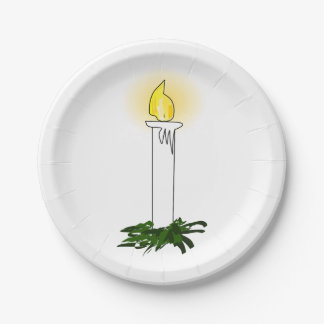 Advent Candle Paper Plate