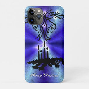 Advent, Christmas Artdeco on blue green Rainbow Case-Mate iPhone Case