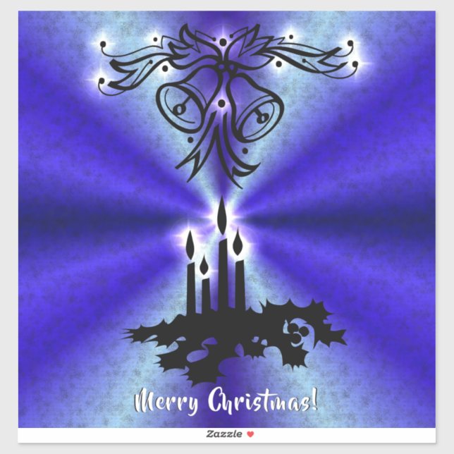 Advent, Christmas Magic on Blue (Sheet)