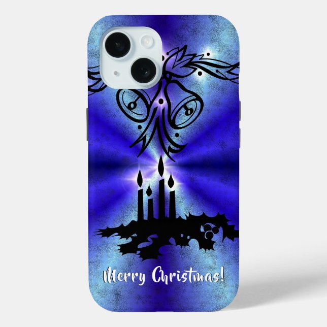 Advent, Christmas Magic on Blue Case-Mate iPhone Case (Back)