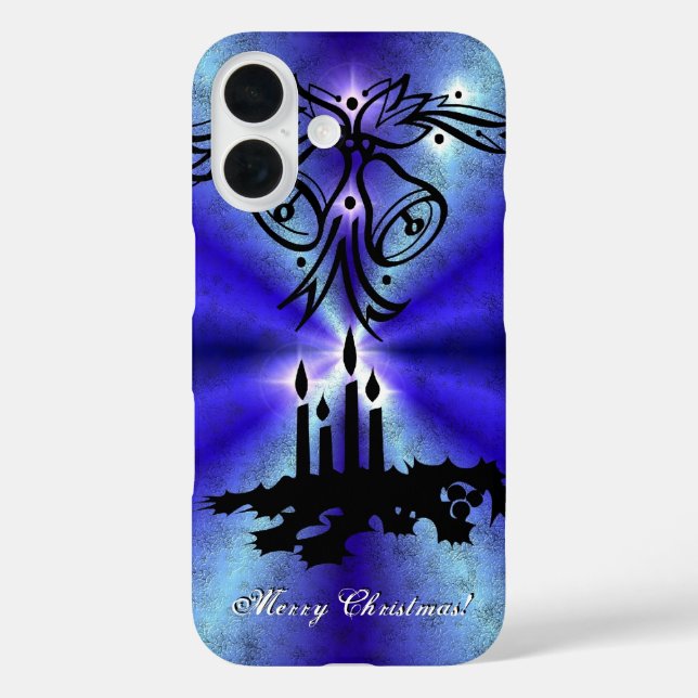 Advent, Christmas Magic on Blue Case-Mate iPhone Case (Back)