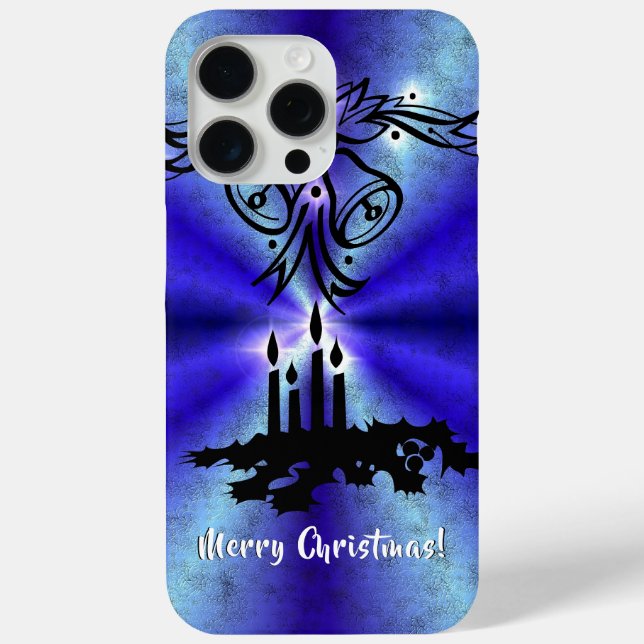 Advent, Christmas Magic on Blue Case-Mate iPhone Case (Back)