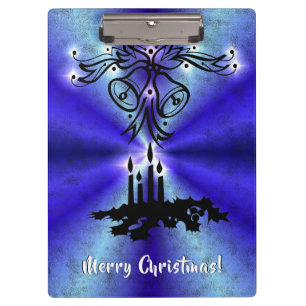 Advent, Christmas Magic on Blue Clipboard