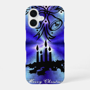 Advent, Christmas Magic on Blue iPhone 16 Case