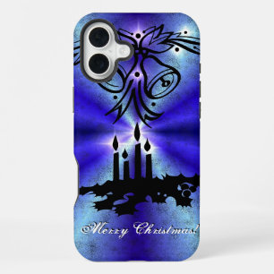 Advent, Christmas Magic on Blue iPhone 16 Plus Case