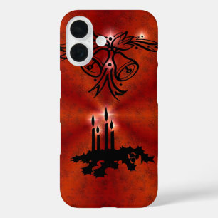 Advent, Christmas Magic on Red iPhone 16 Case