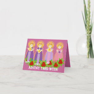 ADVENT Third Week Joy-Customise Holiday Card