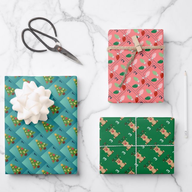 Advent Wrapping Paper - 22, 23, 24 (Front)