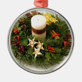 Advent Wreath Metal Tree Decoration