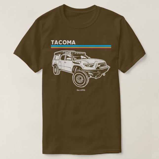 Adventure 101 Retro Tacoma  T-Shirt (Design Front)
