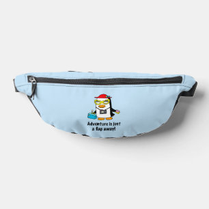 Adventure A Flap Away Tourist Penguin Bum Bags