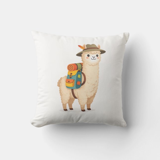 Adventure Alpaca Cushion (Front)
