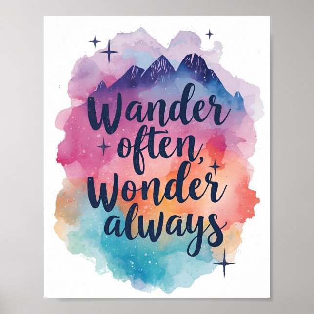 Adventure and Exploration Typography Poster (Front)