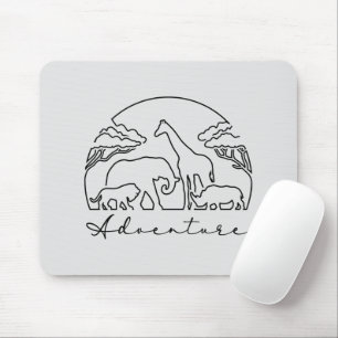 Adventure and Safari in Africa Mouse Pad