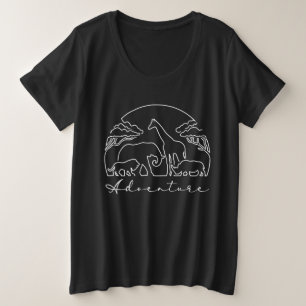 Adventure and Safari in Africa Plus Size T-Shirt