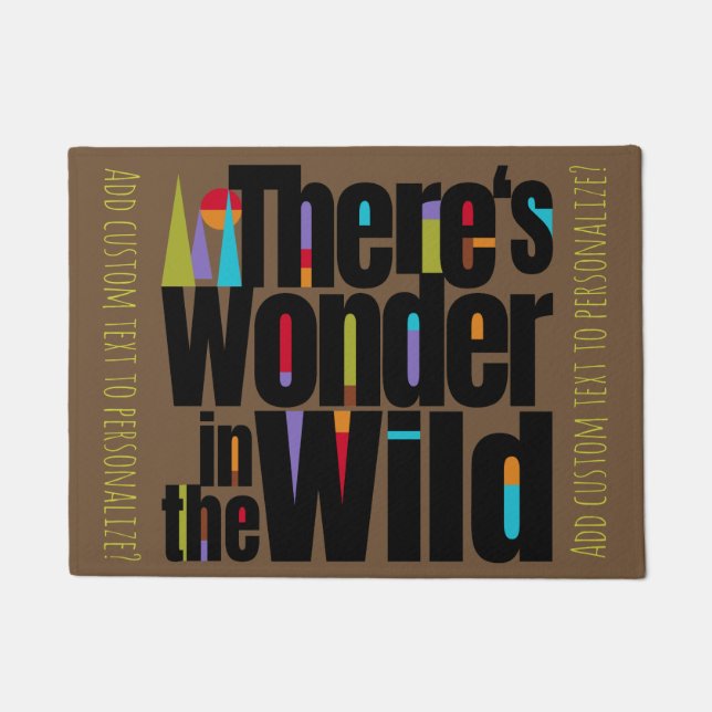Adventure and Travel Lovers. Customisable Doormat (Front)