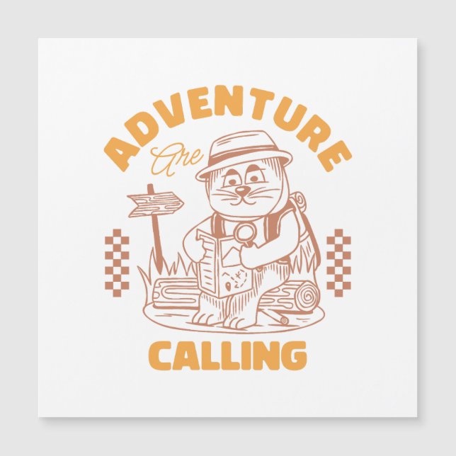 Adventure Are Calling– Vintage Cat (Front)