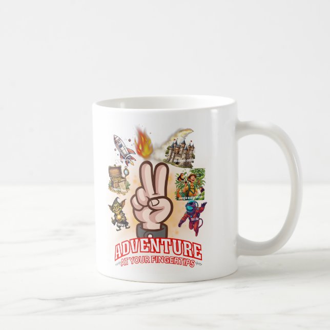 Adventure At Your Fingertips Coffee Mug (Right)