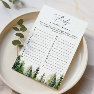 Adventure awaits baby name race baby shower game