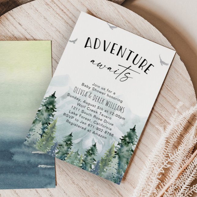 Adventure Awaits Baby Shower  Invitation (Creator Uploaded)