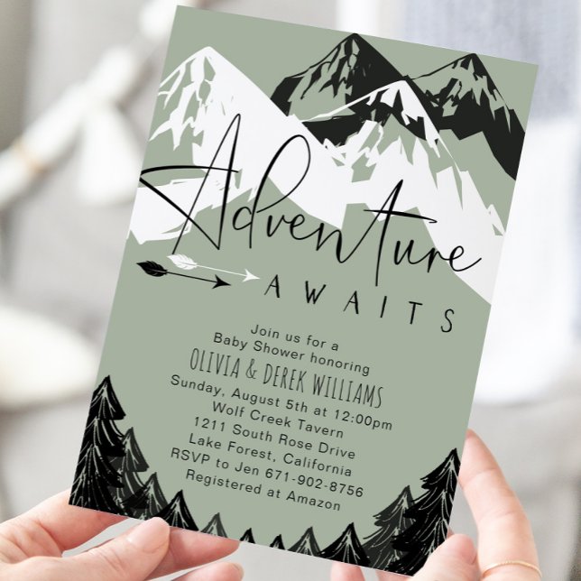 Adventure Awaits Baby Shower  Invitation (Creator Uploaded)
