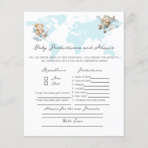 Adventure awaits Bear, Advice for new parents game