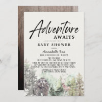 Adventure Awaits Bear Drive-by Baby Shower