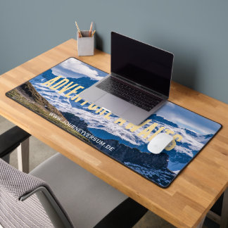 Adventure awaits Bergpanorama Desk Mat