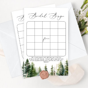 Adventure awaits bridal shower bingo game