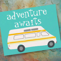 ADVENTURE AWAITS Camping Campervan RV