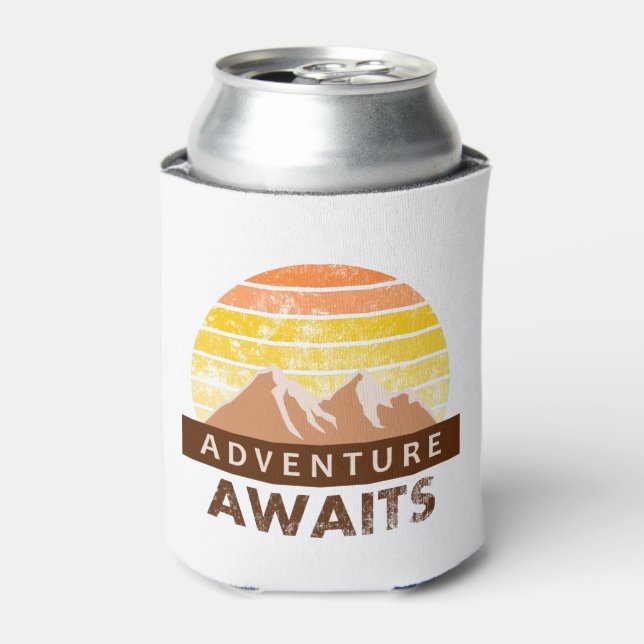 Adventure Awaits Can Cooler (Can Front)