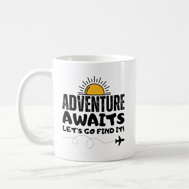 Adventure Awaits Coffee Mug (Left)