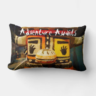 "Adventure Awaits" Cute Sweet Kachina Doll Photo Lumbar Cushion