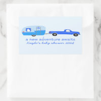 Adventure Awaits Cute Truck & Trailer BABY SHOWER